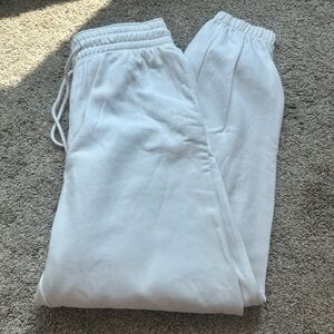 white boutique sweatpants!